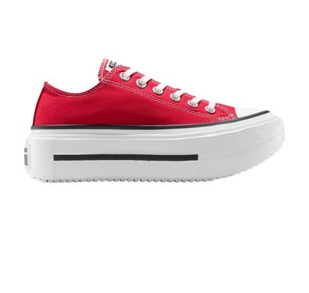 Converse Chuck Taylor All Star Lıft Double Stack Platform Kadın Spor Ayakkabı Kırmızı