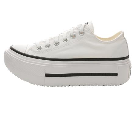 Converse Chuck Taylor All Star Lıft Double Stack Platform Kadın Spor Ayakkabı Beyaz