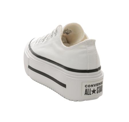 Converse Chuck Taylor All Star Lıft Double Stack Platform Kadın Spor Ayakkabı Beyaz