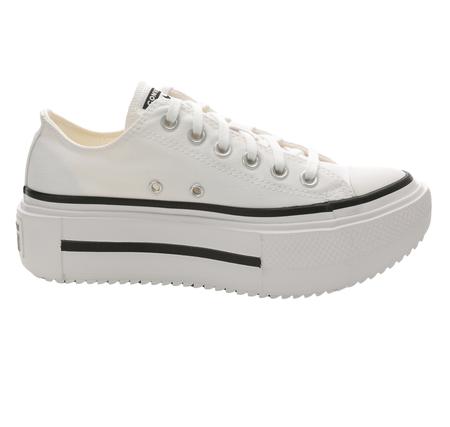 Converse Chuck Taylor All Star Lıft Double Stack Platform Kadın Spor Ayakkabı Beyaz