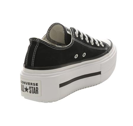 Converse Chuck Taylor All Star Lıft Double Stack Platform Kadın Spor Ayakkabı Siyah