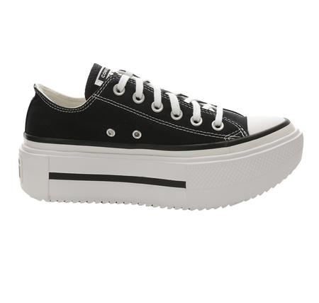 Converse Chuck Taylor All Star Lıft Double Stack Platform Kadın Spor Ayakkabı Siyah