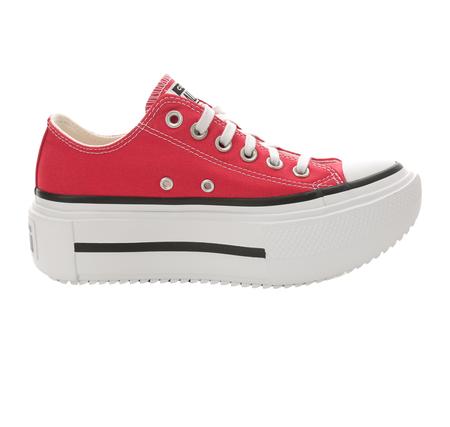 Converse Chuck Taylor All Star Lıft Double Stack Platform Kadın Spor Ayakkabı Kırmızı