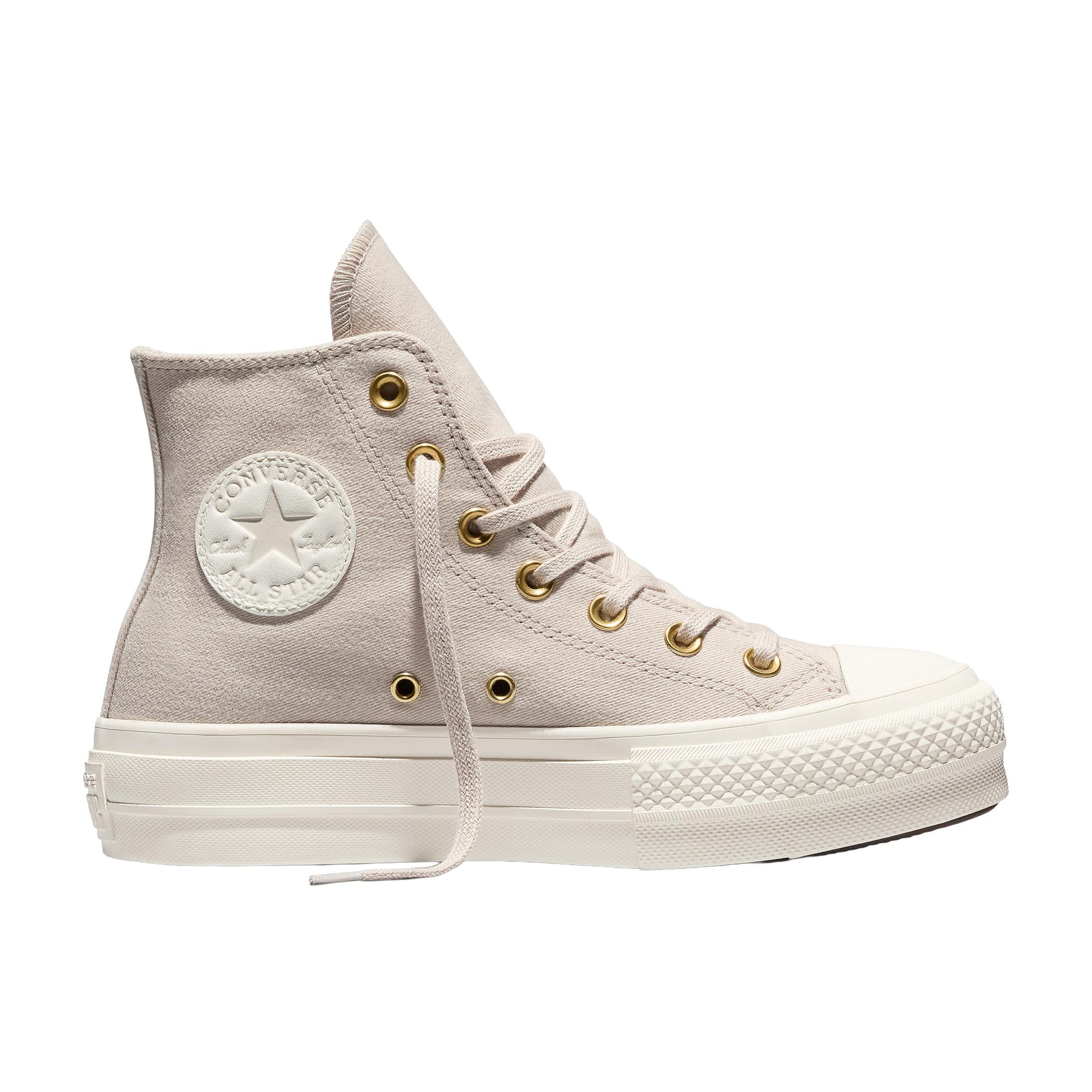 Женские кроссовки Converse Chuck Taylor All Star Lift Side Zip Krem