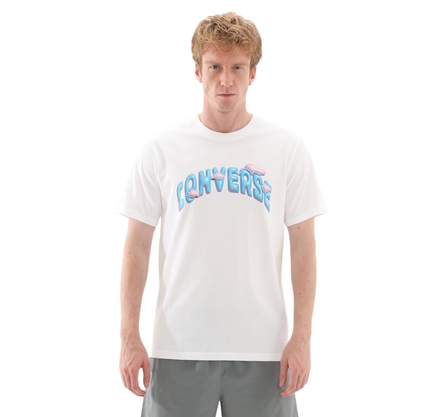 Converse Clouds T-Shırt T-Shirt Beyaz Converse Clouds T-Shırt T-Shirt Beyaz