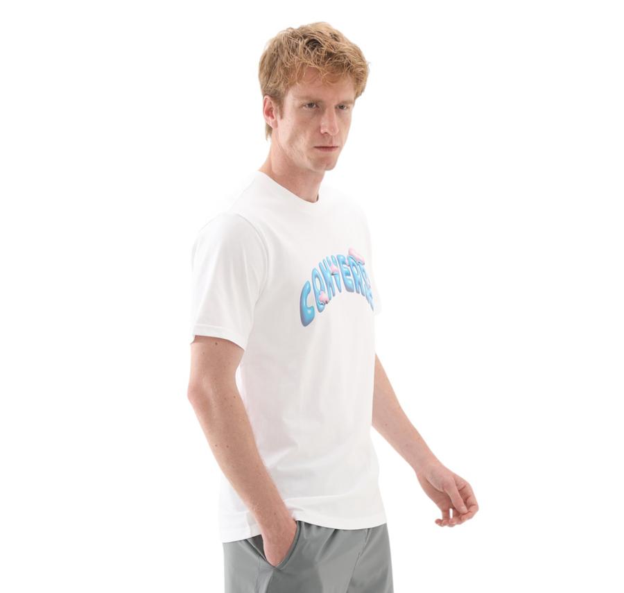 Converse Clouds T-Shırt T-Shirt Beyaz Converse Clouds T-Shırt T-Shirt Beyaz