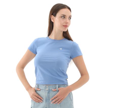 Converse Cropped T-Shırt T-Shirt İndigo