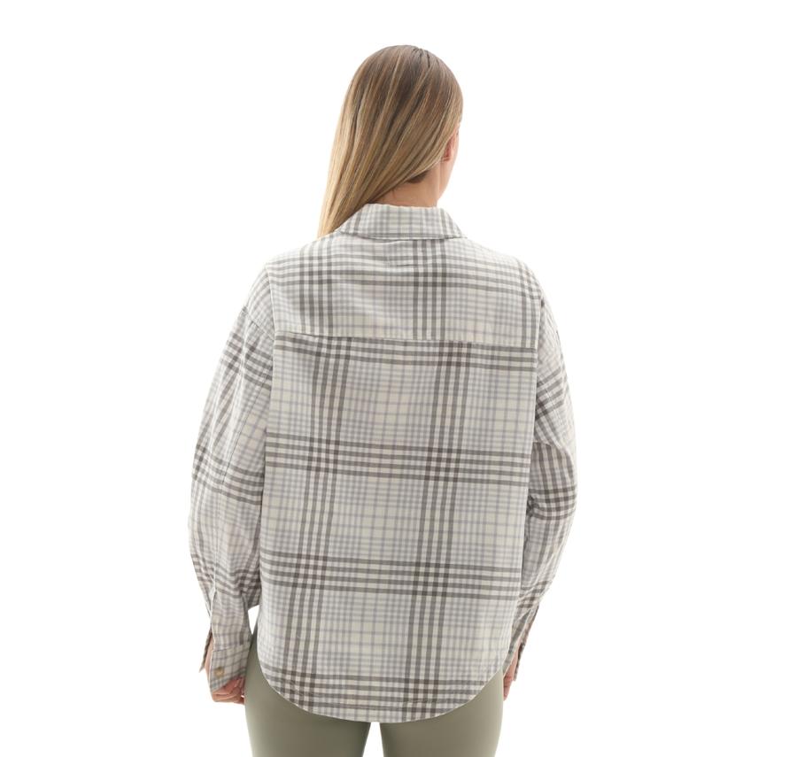 Converse Flannel Button-Down Oversızed Shırt Converse Flannel Button-Down Oversızed Shırt