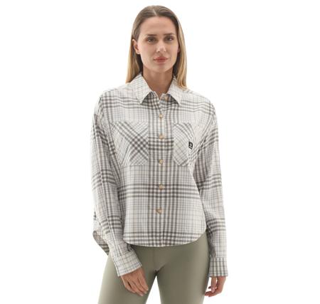 Converse Flannel Button-Down Oversızed Shırt Gri Converse Flannel Button-Down Oversızed Shırt Gri