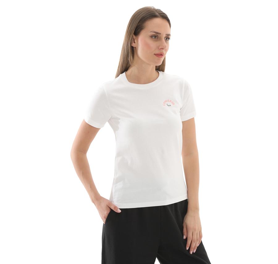Converse Flower Garden Slım-Fıt T-Shırt T-Shirt Beyaz Converse Flower Garden Slım-Fıt T-Shırt T-Shirt Beyaz
