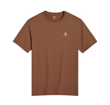 Converse Go-To Embroıdered Star Chevron Standard Fıt T-Shırt T-Shirt Kahve
