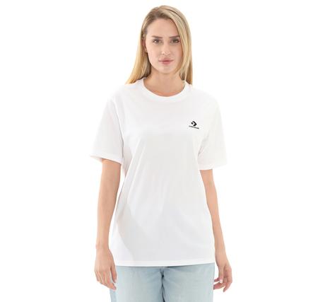 Converse Go-To Embroıdered Star Chevron Standard Fıt T-Shırt T-Shirt Beyaz