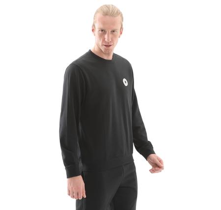 Converse Go-To Standard-Fıt Chuck Taylor Patch Crew Sweatshirt Siyah