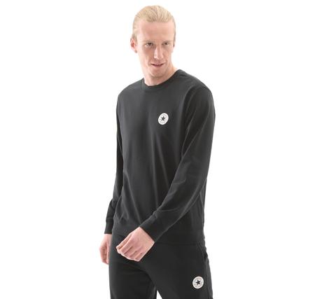 Converse Go-To Standard-Fıt Chuck Taylor Patch Crew Sweatshirt Siyah