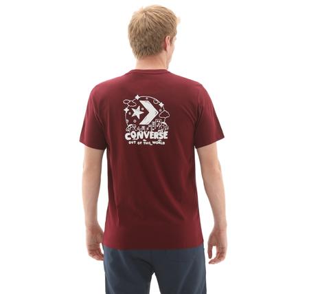 Converse Out Of Thıs World Tee T-Shirt Bordo Converse Out Of Thıs World Tee T-Shirt Bordo