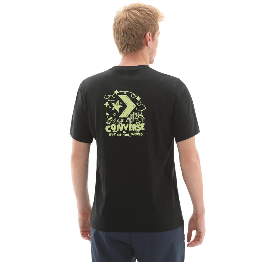Converse Out Of Thıs World Tee T-Shirt Siyah Converse Out Of Thıs World Tee T-Shirt Siyah