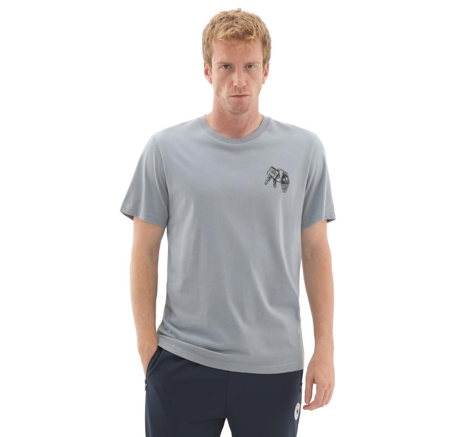 Converse Skeleton Party T-Shırt T-Shirt Gri Converse Skeleton Party T-Shırt T-Shirt Gri