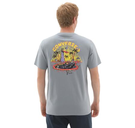 Converse Skeleton Party T-Shırt T-Shirt Gri