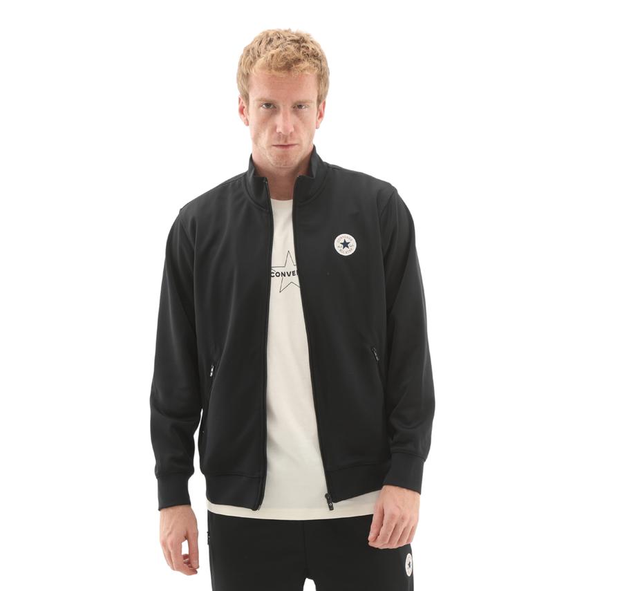 Converse Standard Fıt Retro Chuck Track Jacket Siyah Converse Standard Fıt Retro Chuck Track Jacket Siyah