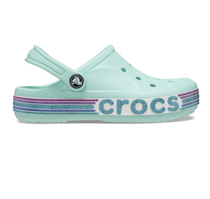 Crocs Bayaband Rainbow Glitter Clg K Çocuk Terlik Açık Mavi