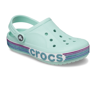 Crocs Bayaband Rainbow Glitter Clg K Çocuk Terlik Açık Mavi