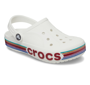 Crocs Bayaband Rainbow Glitter Clg K Çocuk Terlik Beyaz
