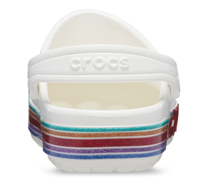 Crocs Bayaband Rainbow Glitter Clg K Çocuk Terlik Beyaz