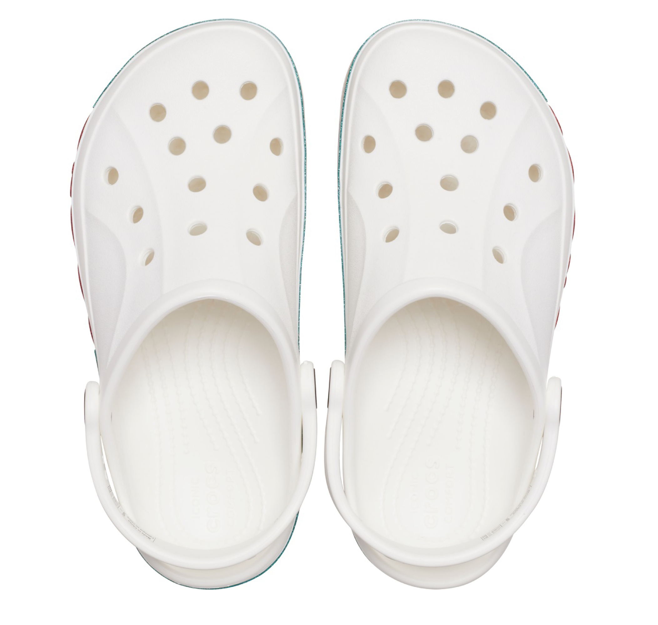 Детские шлепки Crocs Bayaband Rainbow Glitter Clg T Terlik