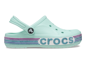 Crocs Bayaband Rainbow Glitter Clg T Çocuk Terlik Açık Mavi
