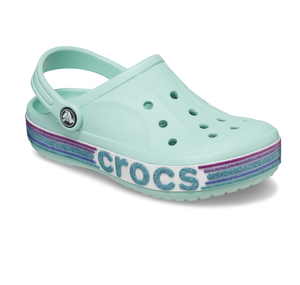 Crocs Bayaband Rainbow Glitter Clg T Çocuk Terlik Açık Mavi