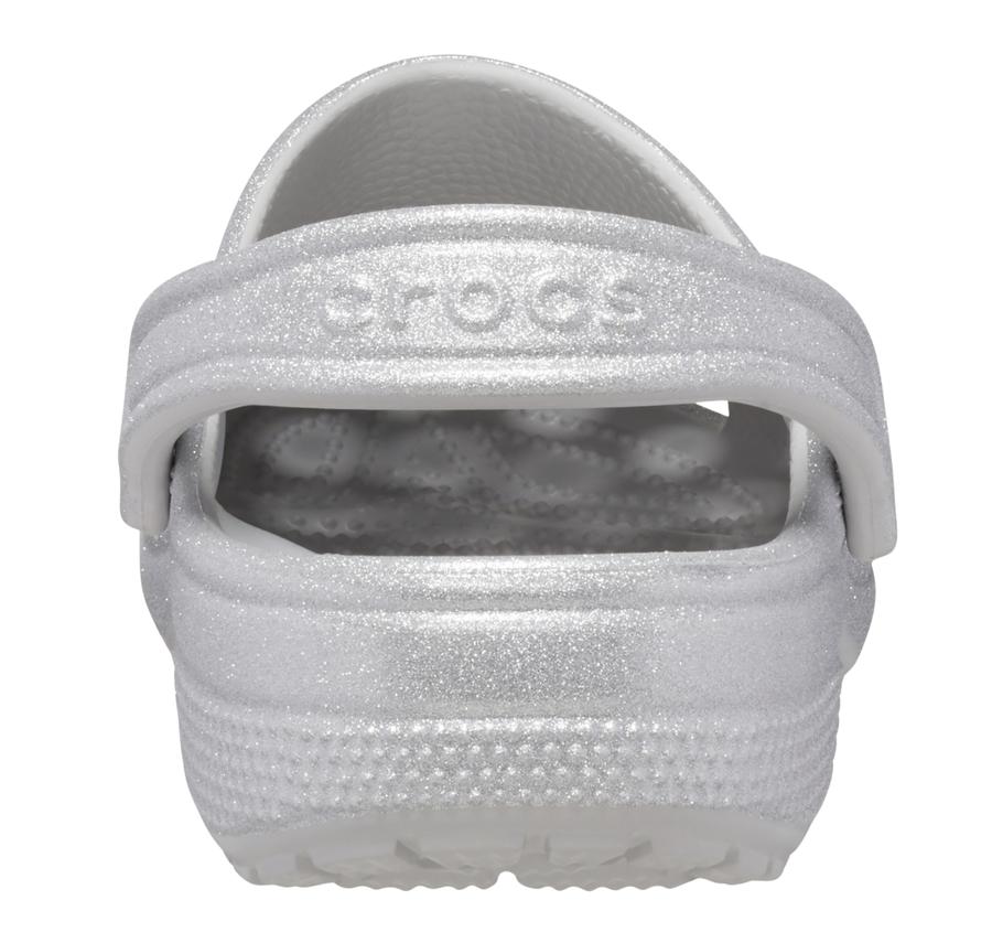 Crocs Classic Glitter Clog Terlik Gri Crocs Classic Glitter Clog Terlik Gri