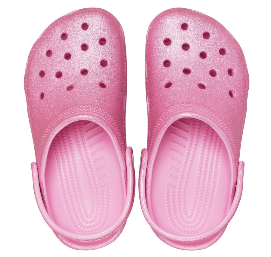 Crocs Classic Glitter Clog K Çocuk Terlik Pembe Crocs Classic Glitter Clog K Çocuk Terlik Pembe