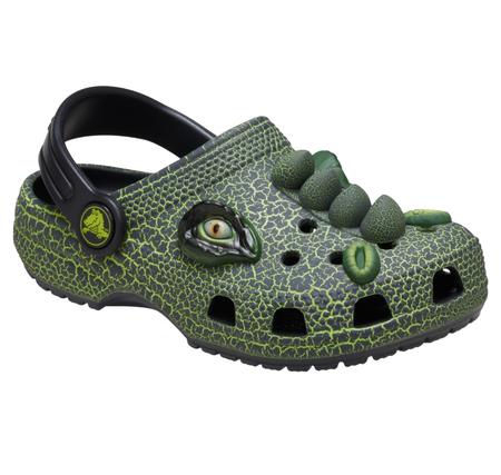 Crocs Classic Iam Scary Dino Clog T Çocuk Terlik Yeşil