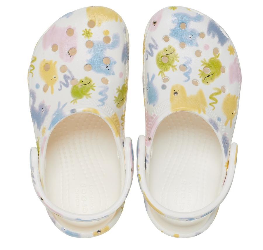 Crocs Classic Pastel Pets Clog T Çocuk Terlik Beyaz Crocs Classic Pastel Pets Clog T Çocuk Terlik Beyaz