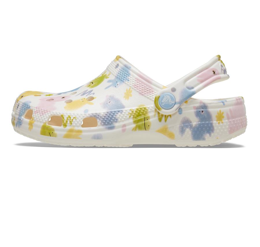 Crocs Classic Pastel Pets Clog T Çocuk Terlik Beyaz Crocs Classic Pastel Pets Clog T Çocuk Terlik Beyaz