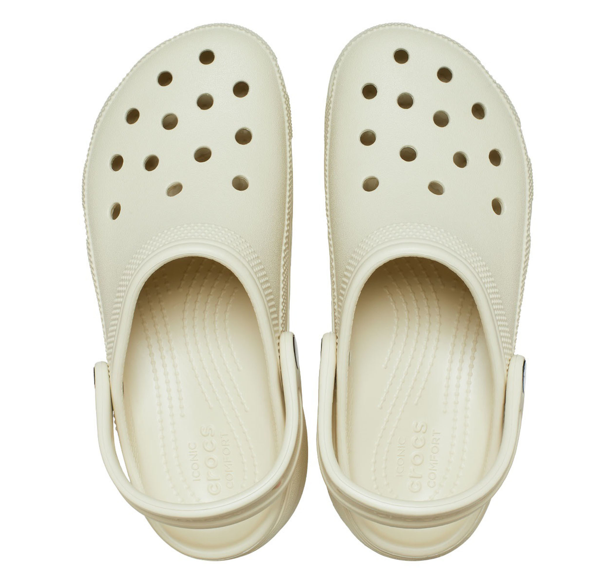 Женские шлепки Crocs Classic Platform Clog W Terlik Krem