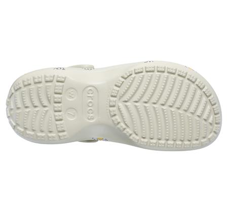 Crocs Classic Platform Floral Clog Kadın Terlik Gri