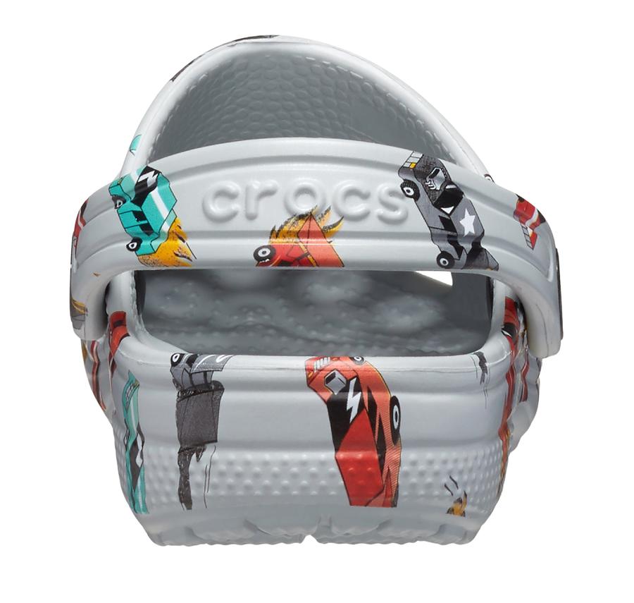 Crocs Classic Race Cars Graphic Cg T Çocuk Terlik Gri Crocs Classic Race Cars Graphic Cg T Çocuk Terlik Gri