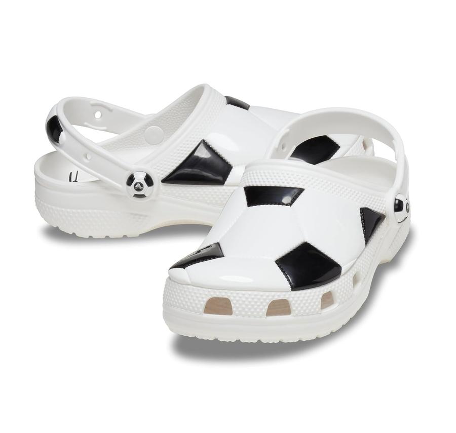 Crocs Classic Soccer Ball Clog T Çocuk Terlik Beyaz Crocs Classic Soccer Ball Clog T Çocuk Terlik Beyaz