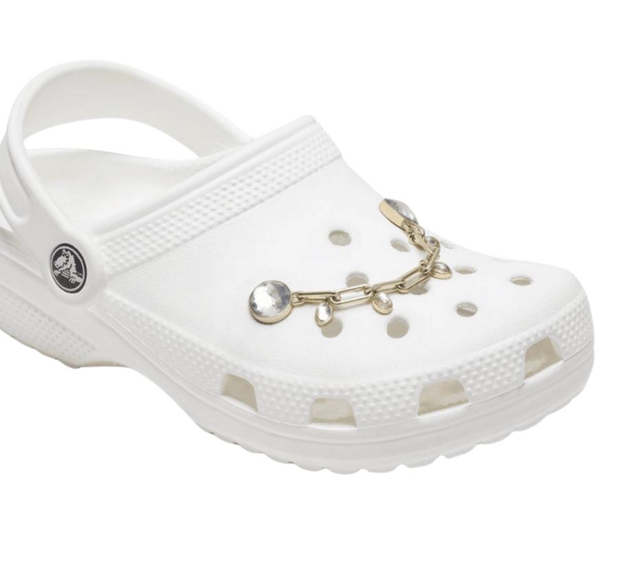 Crocs Delicate Gold And Gem Chain Jibbitz Gri Crocs Delicate Gold And Gem Chain Jibbitz Gri
