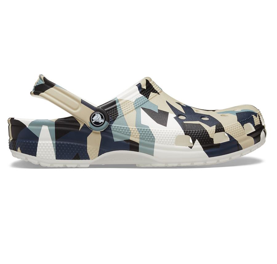 Crocs Geo Camo Clog Terlik Gri Crocs Geo Camo Clog Terlik Gri