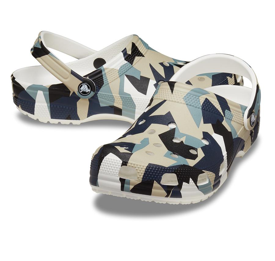 Crocs Geo Camo Clog Terlik Gri Crocs Geo Camo Clog Terlik Gri