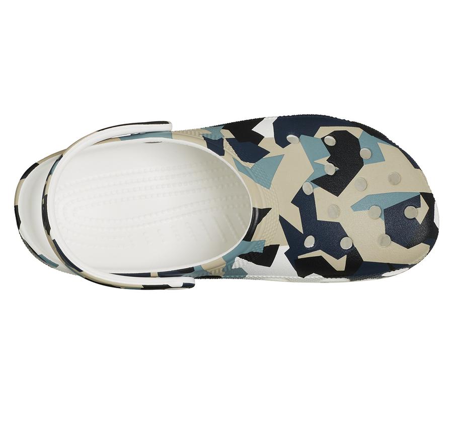 Crocs Geo Camo Clog Terlik Gri Crocs Geo Camo Clog Terlik Gri