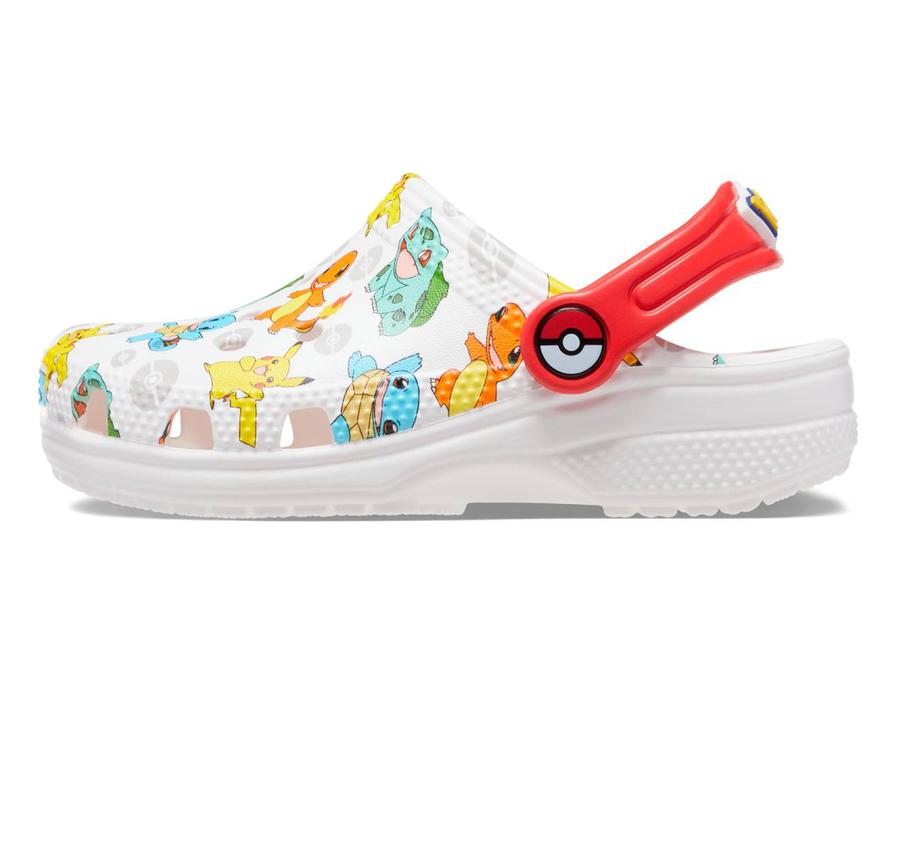 Crocs Pokemon Classic Clog K Çocuk Terlik Beyaz Crocs Pokemon Classic Clog K Çocuk Terlik Beyaz