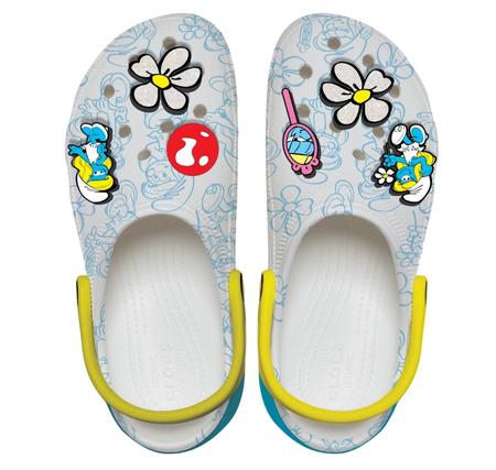 Crocs Smurfs Platform Clog Kadın Terlik Gri