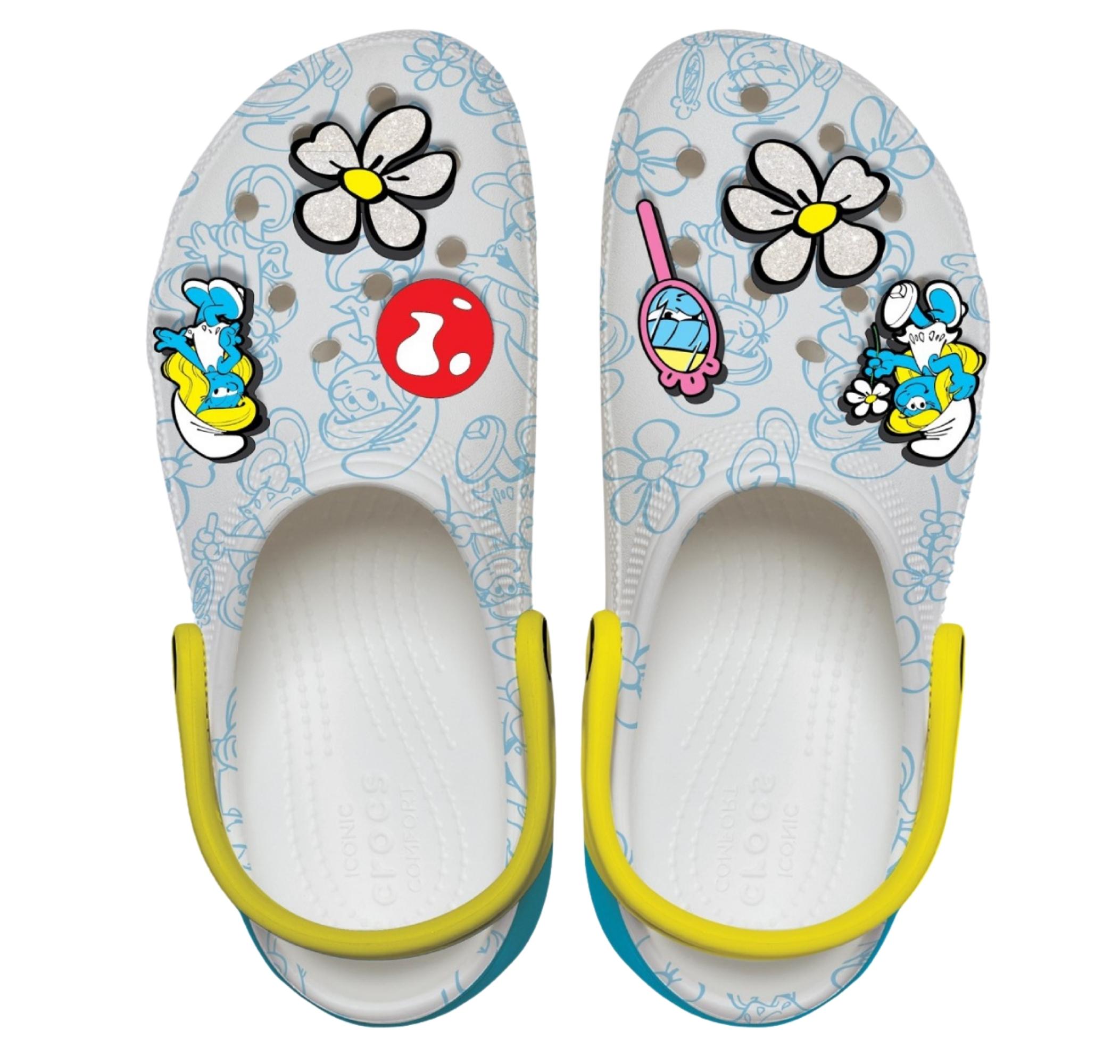 Женские шлепки Crocs Smurfs Platform Clog Terlik