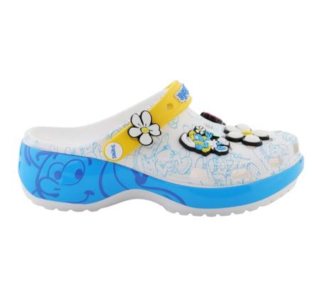 Crocs Smurfs Platform Clog Kadın Terlik Gri