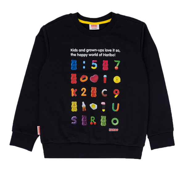 Haribo Çocuk Sweatshirt Çocuk Sweatshirt Siyah Haribo Çocuk Sweatshirt Çocuk Sweatshirt Siyah
