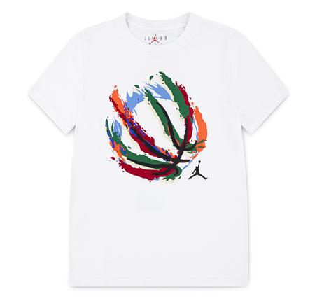 Jordan Jdb Bball Fıre Ss Tee Çocuk T-Shirt Beyaz