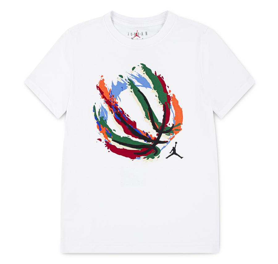 Jordan Jdb Bball Fıre Ss Tee Çocuk T-Shirt Beyaz Jordan Jdb Bball Fıre Ss Tee Çocuk T-Shirt Beyaz
